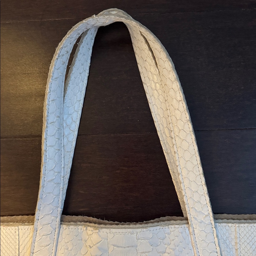 B. May white python tote - image 7